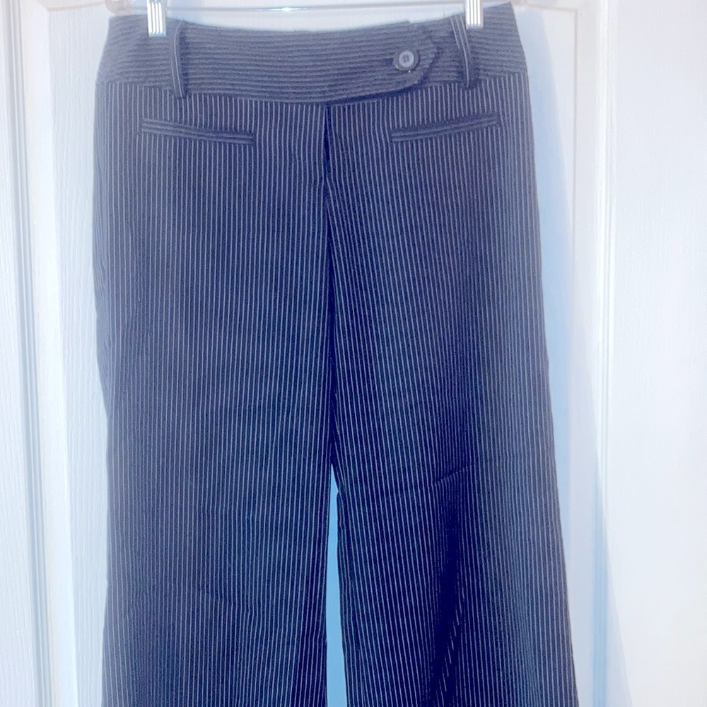 Tracy Evans Limited black pinstripe business pants, size 11